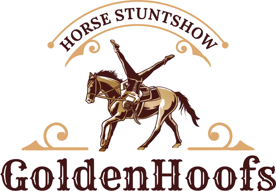 Golden Hoofs Horse Stunt Show Logo